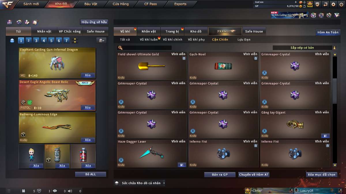 shop acc cf uy tin gia re